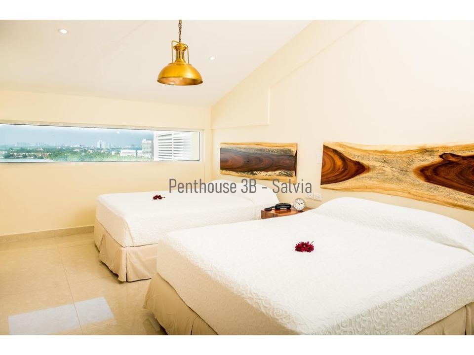 2 Story Oceanfront Penthouses On Cancun Beach! エクステリア 写真